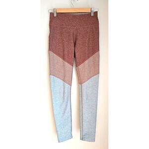 Outdoor Voices Leggings ,Colorblock, Chestnut Birch, Womens Sz S